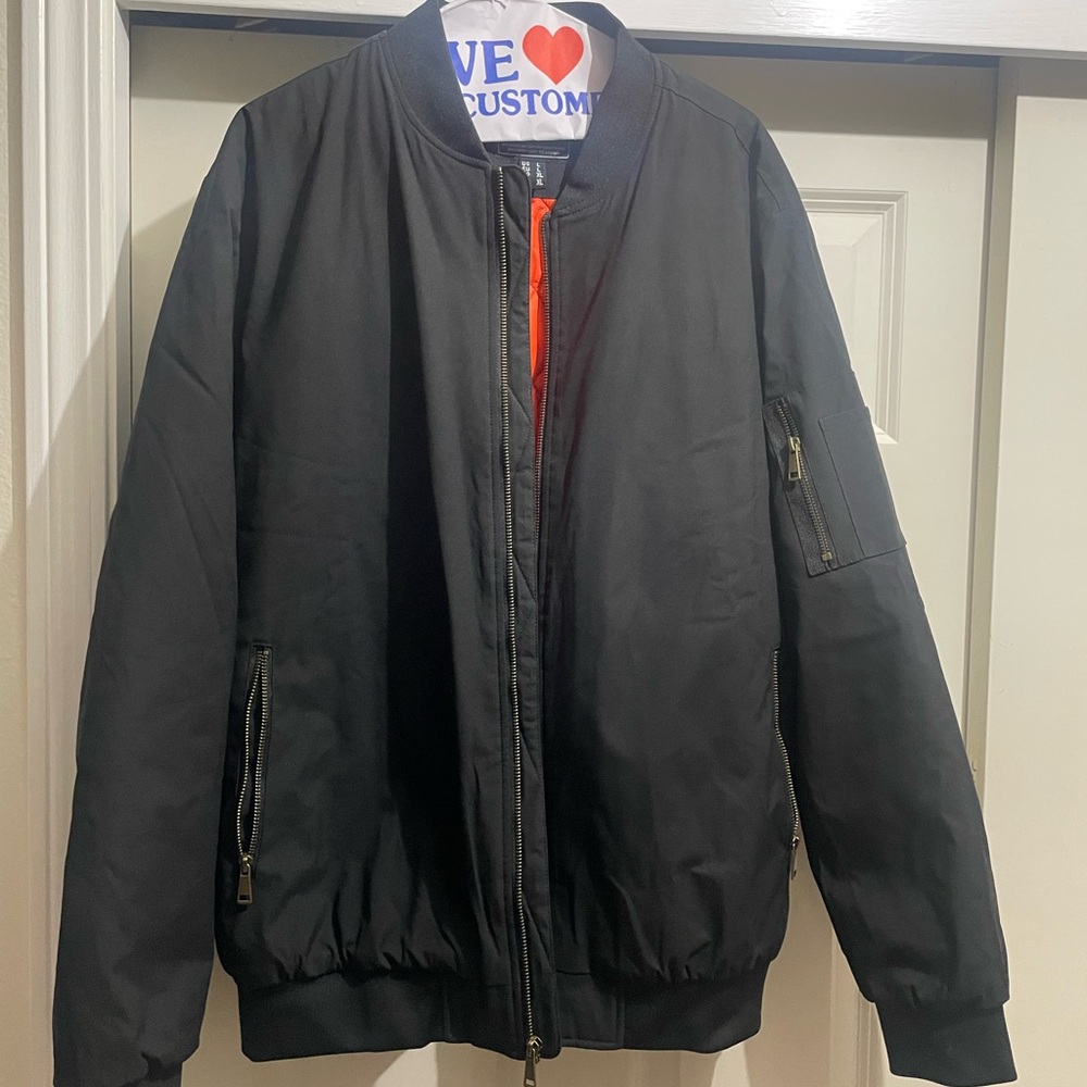 Black Bomber Jacket